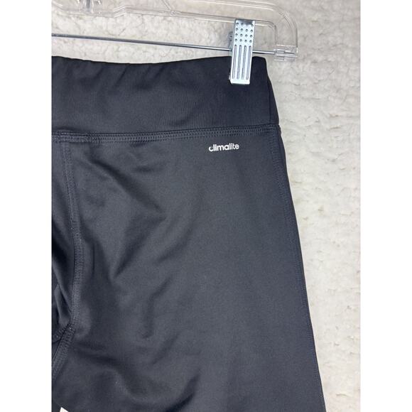 Adidas Climalite Black Capri Leggings Sz S Moisture-Wicking Workout Pants - Picture 5 of 7